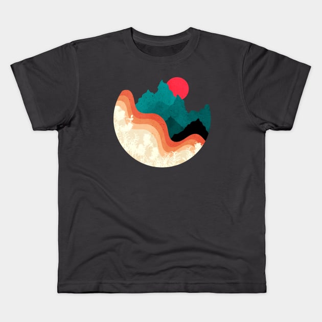 Minimalist Abstract Nature Art #20 Kids T-Shirt by Insightly Designs